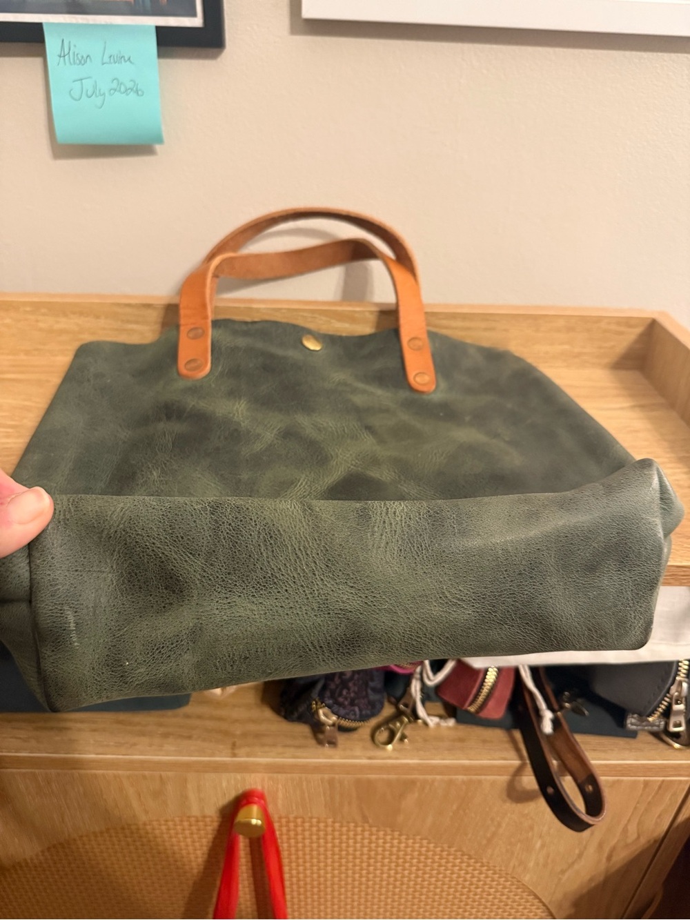 EUC KMM Eucalyptus Mini Tote NO STRAP - Picture 5 of 8